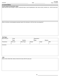 Form 3091 Comprehensive Nursing Assessment - Texas, Page 3