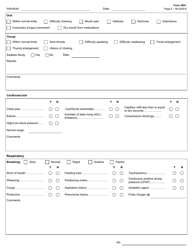 Form 3091 Comprehensive Nursing Assessment - Texas, Page 5