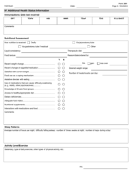 Form 3091 Comprehensive Nursing Assessment - Texas, Page 8