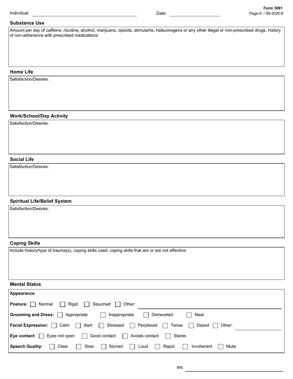 Form 3091 - Fill Out, Sign Online and Download Fillable PDF, Texas ...