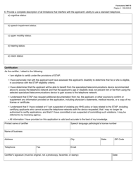 Form 3907-S Application for Specialized Telecommunications Assistance Program (Stap) Speech Generating Devices - Texas (English/Spanish), Page 4