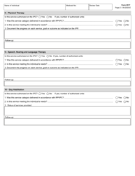 Form 6517 Individual Program Plan (Ipp) Service Review - Texas, Page 2