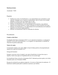 Document preview: Instrucciones para Formulario H1017-S Notificacion De La Denegacion O Reduccion De Beneficios - Texas (Spanish)