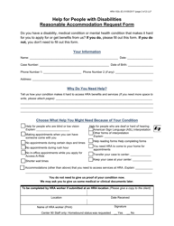 Form HRA-102C Reasonable Accommodation Request Form - New York City, Page 2