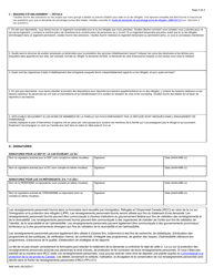 Forme IMM5440 Plan D&#039;etablissement - Signataires D&#039;entente De Parrainage (Sep) - Canada (French), Page 2