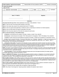 AE Form 525-13G Special Event Approval Form, Page 2