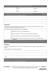 Form LA24 Part B Application for Deferral of Rent or Instalment - Queensland, Australia, Page 4