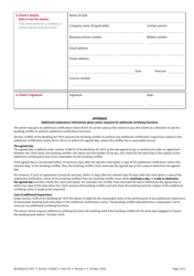 Form 39 Client (Where the Owner Is Not the Client) Gives Owners Details to the Private Certifier - Queensland, Australia, Page 2
