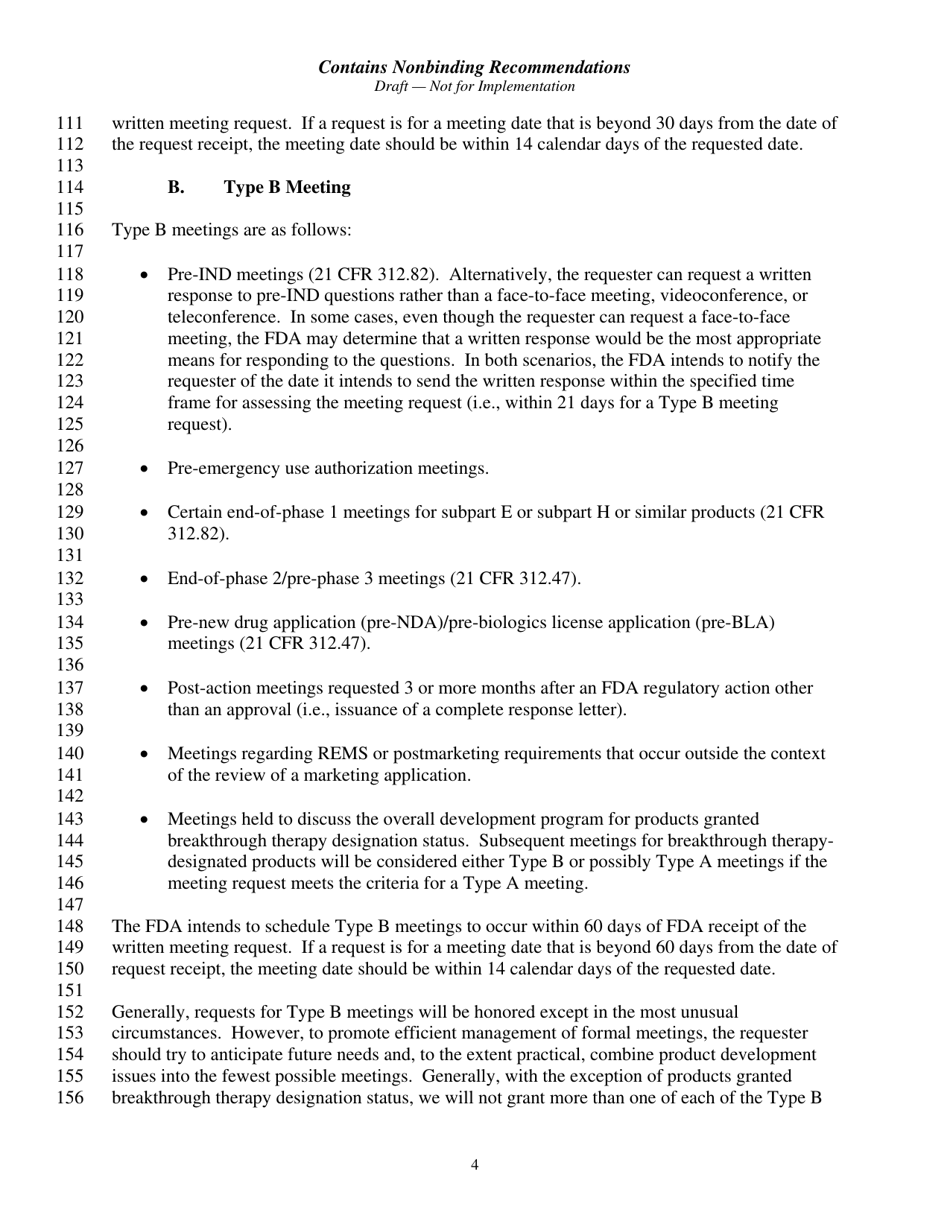 Formal Meetings Between The FDA And Sponsors Or Applicants Of Pdufa ...