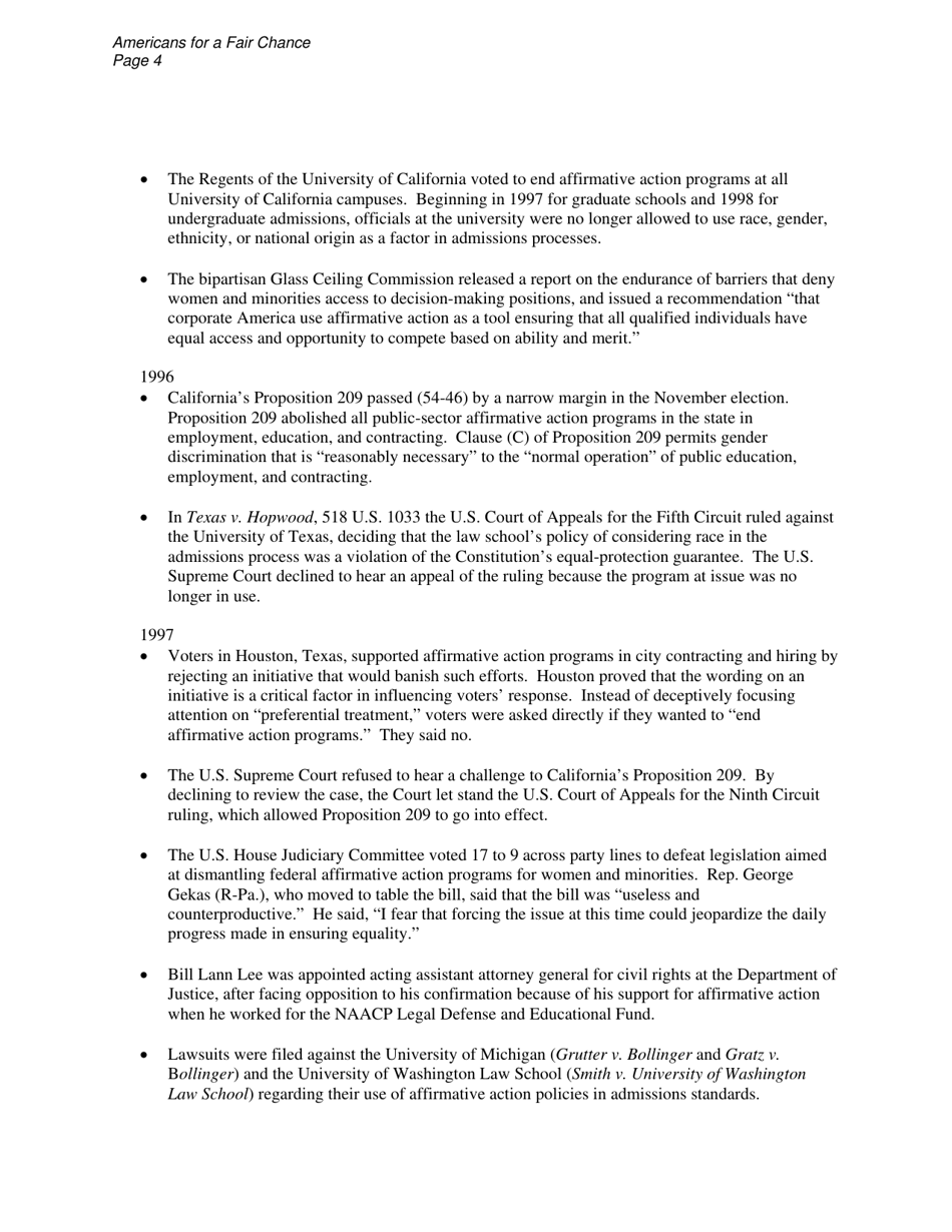 Affirmative Action Fact Sheets - Americans for a Fair Chance, Page 15