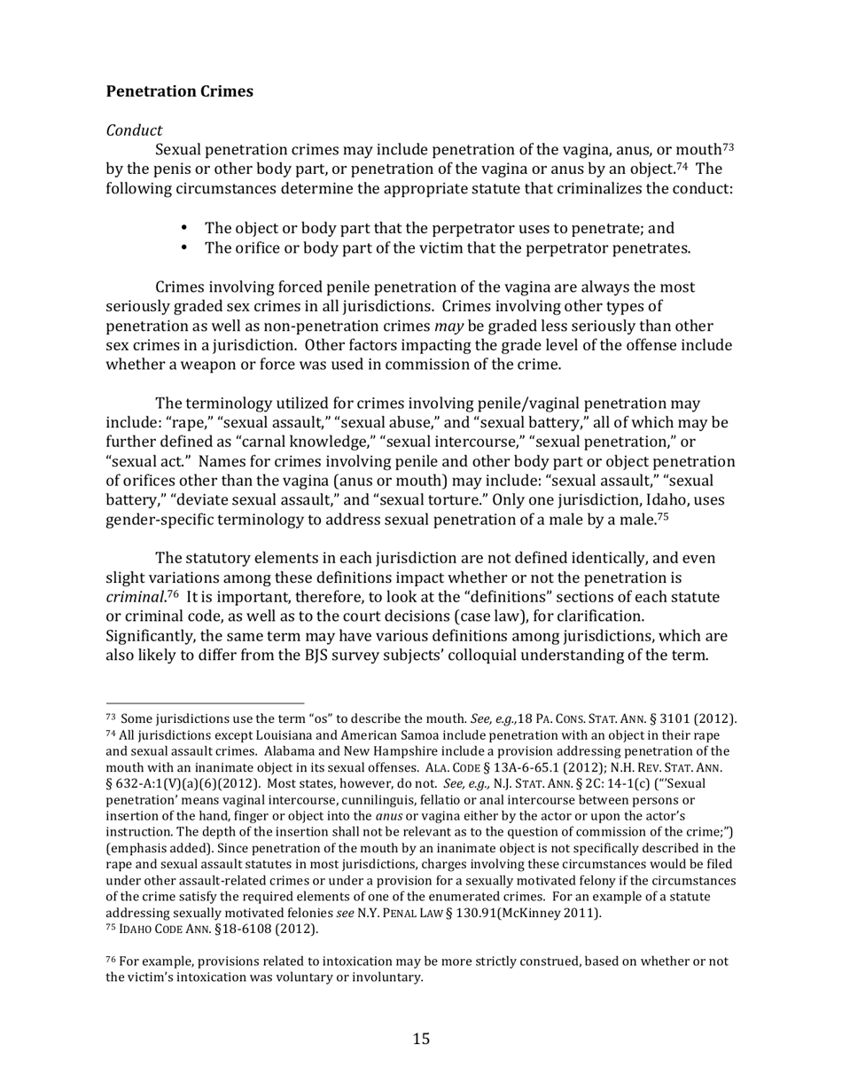 Rape and Sexual Assault in the Legal System - Carol E. Tracy, Terry L. Fromson, Womens Law Project Jennifer Gentile Long, Charlene Whitman, Aequitas, Page 15