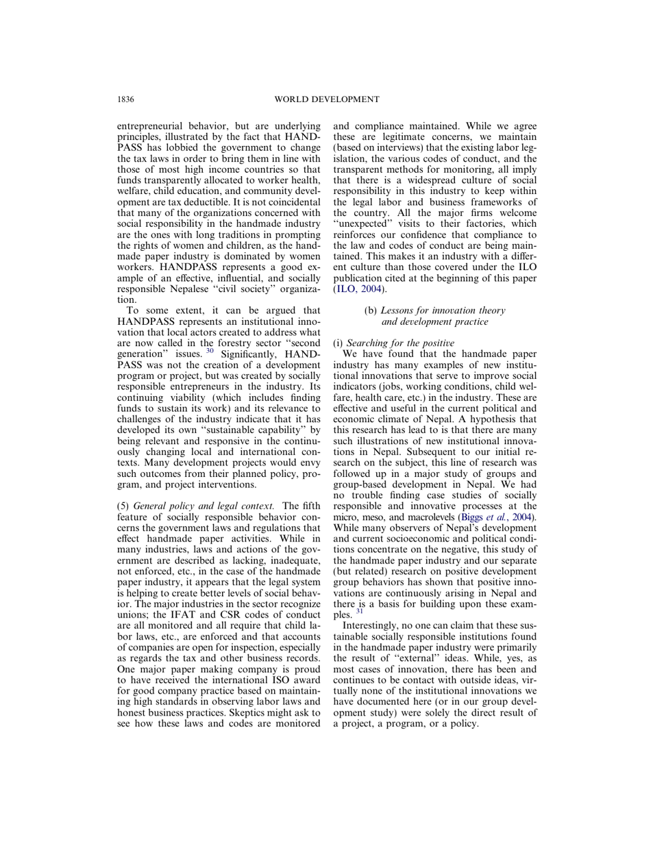 Social Responsibility in the Growing Handmade Paper Industry of Nepal - Elsevier, Page 16
