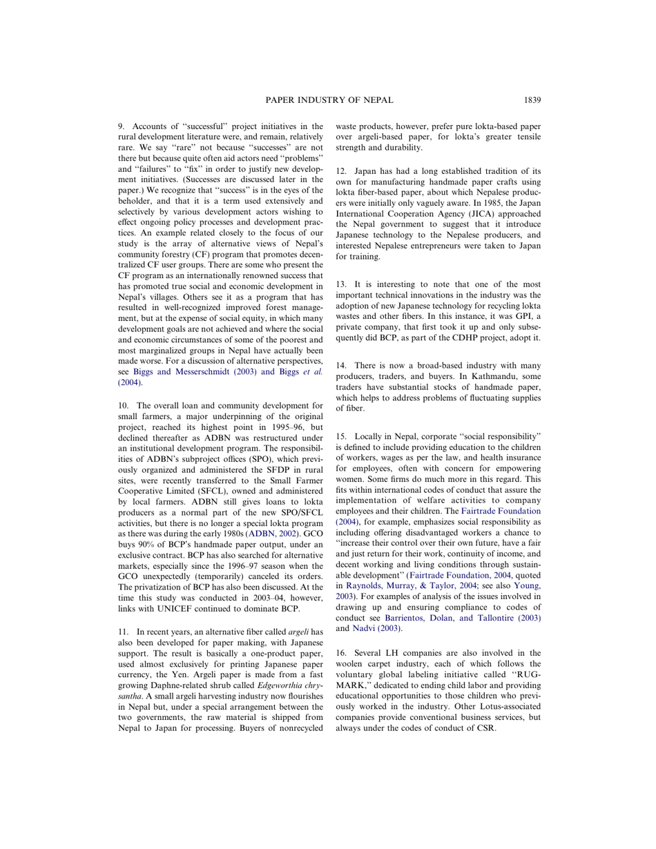 Social Responsibility in the Growing Handmade Paper Industry of Nepal - Elsevier, Page 19