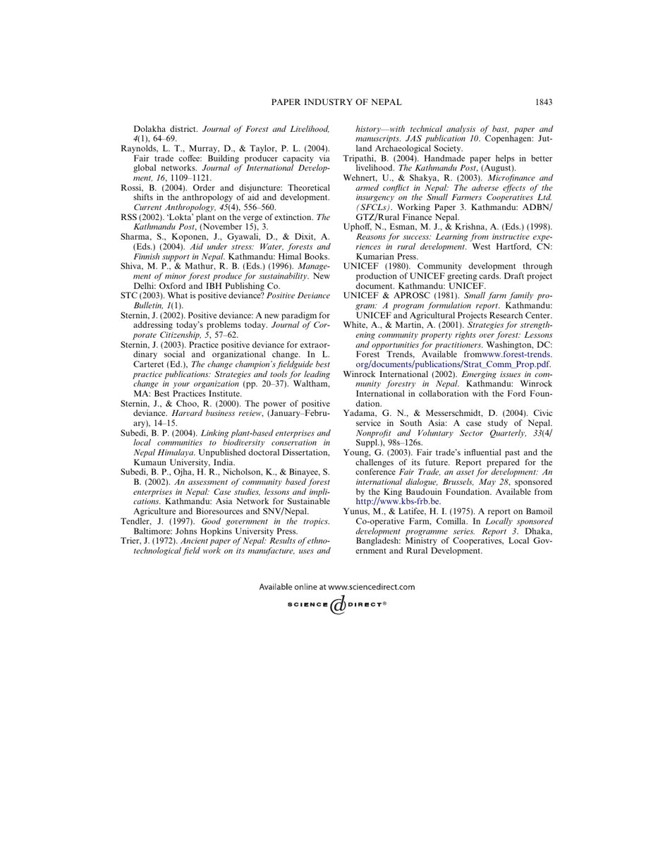 Social Responsibility in the Growing Handmade Paper Industry of Nepal - Elsevier, Page 23