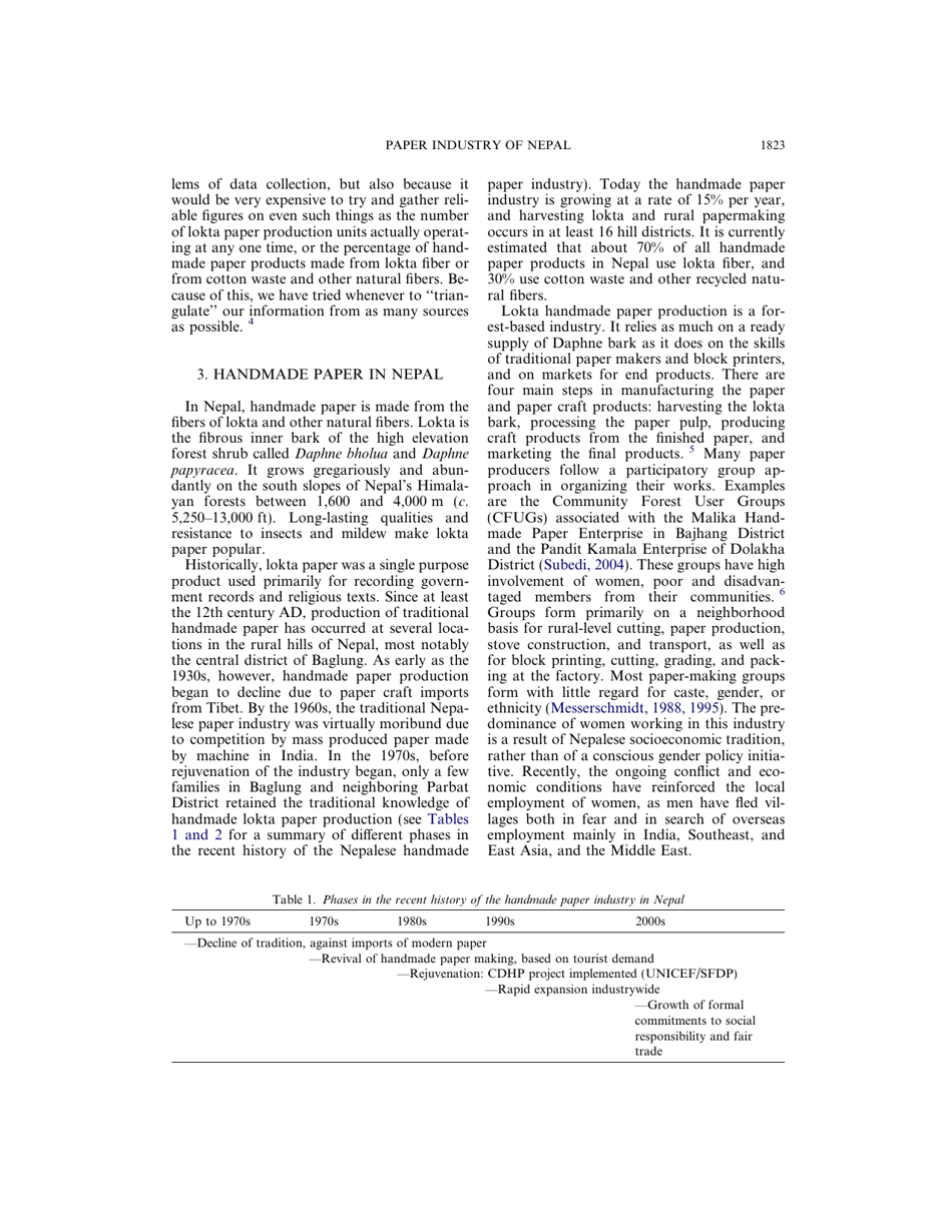 Social Responsibility in the Growing Handmade Paper Industry of Nepal - Elsevier, Page 3