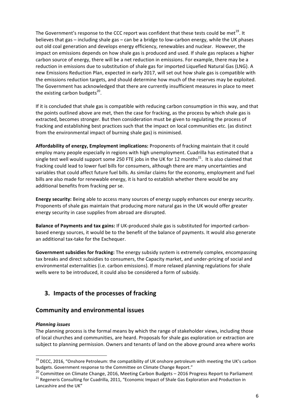 Shale Gas and Fracking - Mission and Public Affairs Council, Environment Working Group of the Church of England, Page 6
