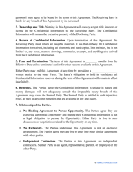 Non-disclosure Agreement Template, Page 2