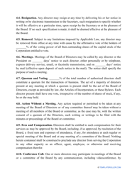 Corporate Bylaws Template, Page 6