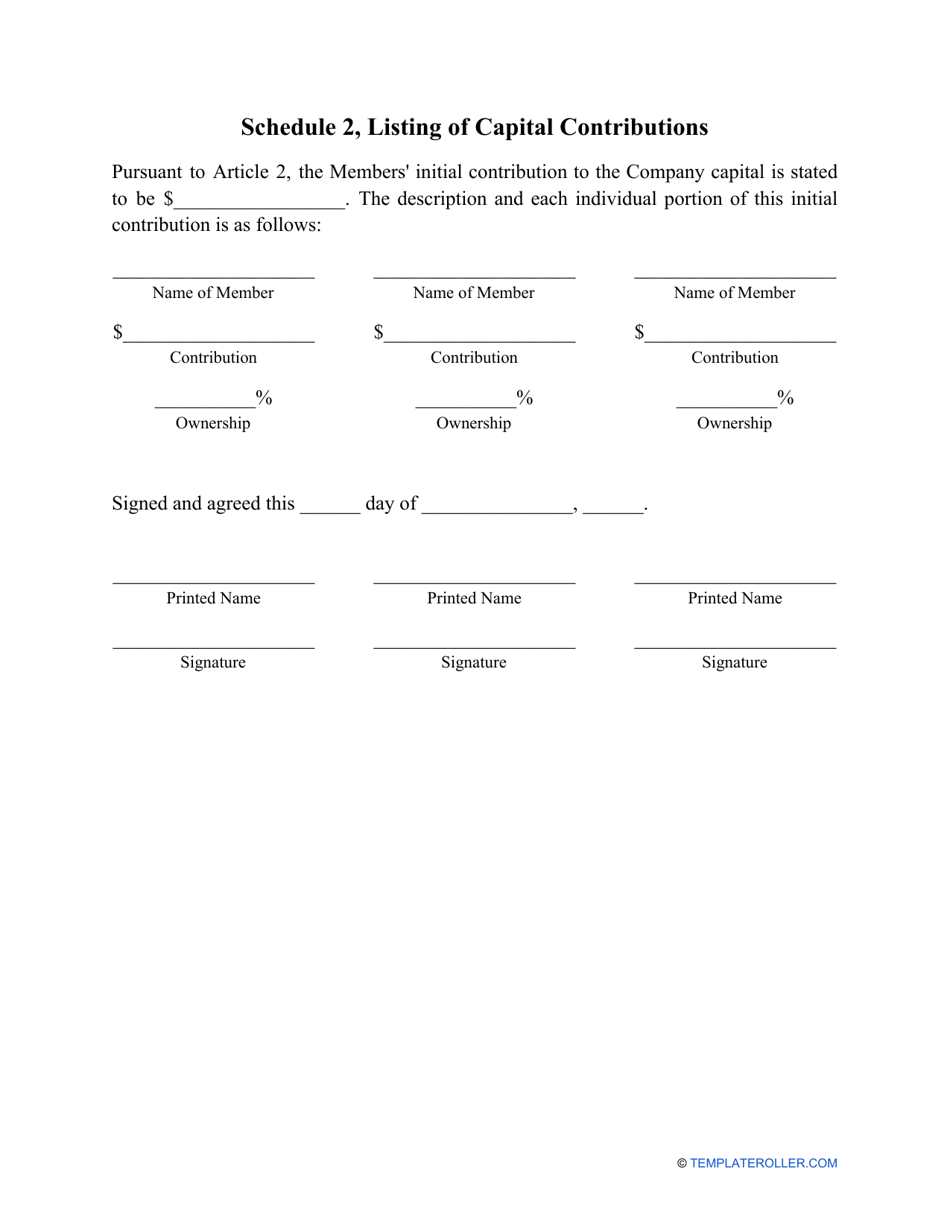Limited Liability Company (LLC) Operating Agreement Template, Page 12