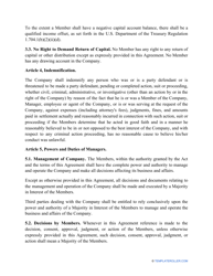 &quot;Limited Liability Company (LLC) Operating Agreement Template&quot;, Page 3