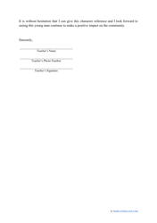 Eagle Scout Letter of Recommendation Template, Page 2