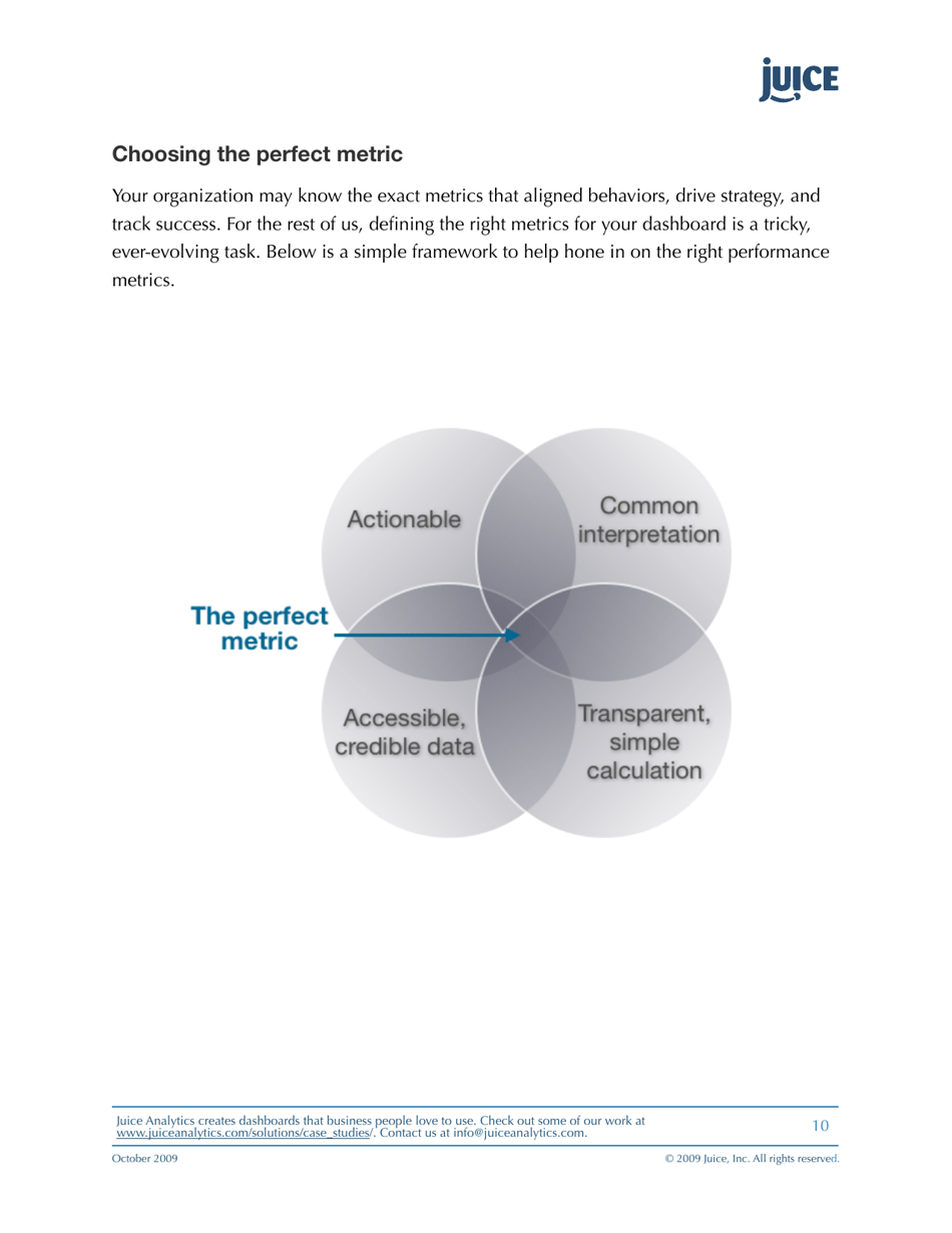 A Guide to Creating Dashboards People Love to Use - Juice Analytics, Page 10