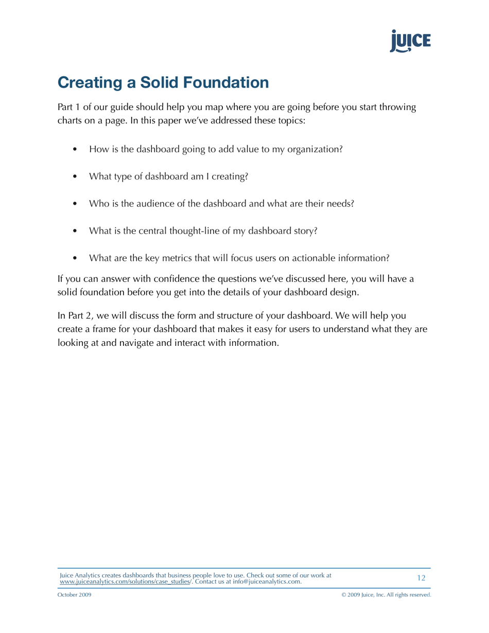 A Guide to Creating Dashboards People Love to Use - Juice Analytics, Page 12