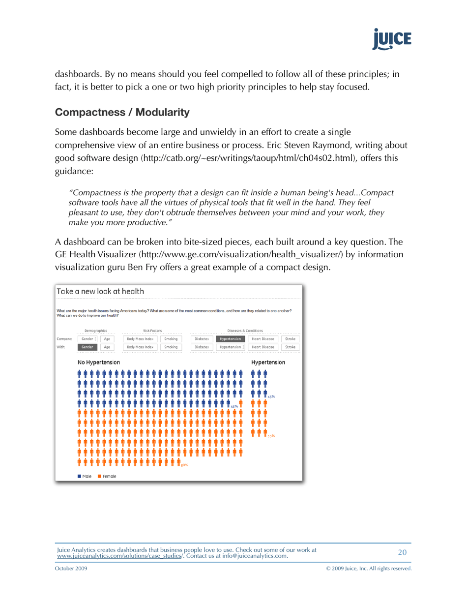 A Guide to Creating Dashboards People Love to Use - Juice Analytics, Page 20