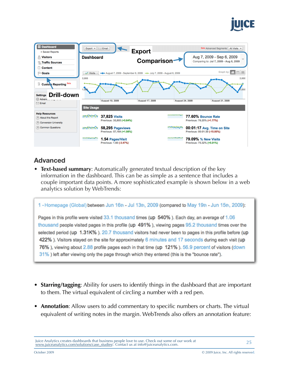 A Guide to Creating Dashboards People Love to Use - Juice Analytics, Page 25