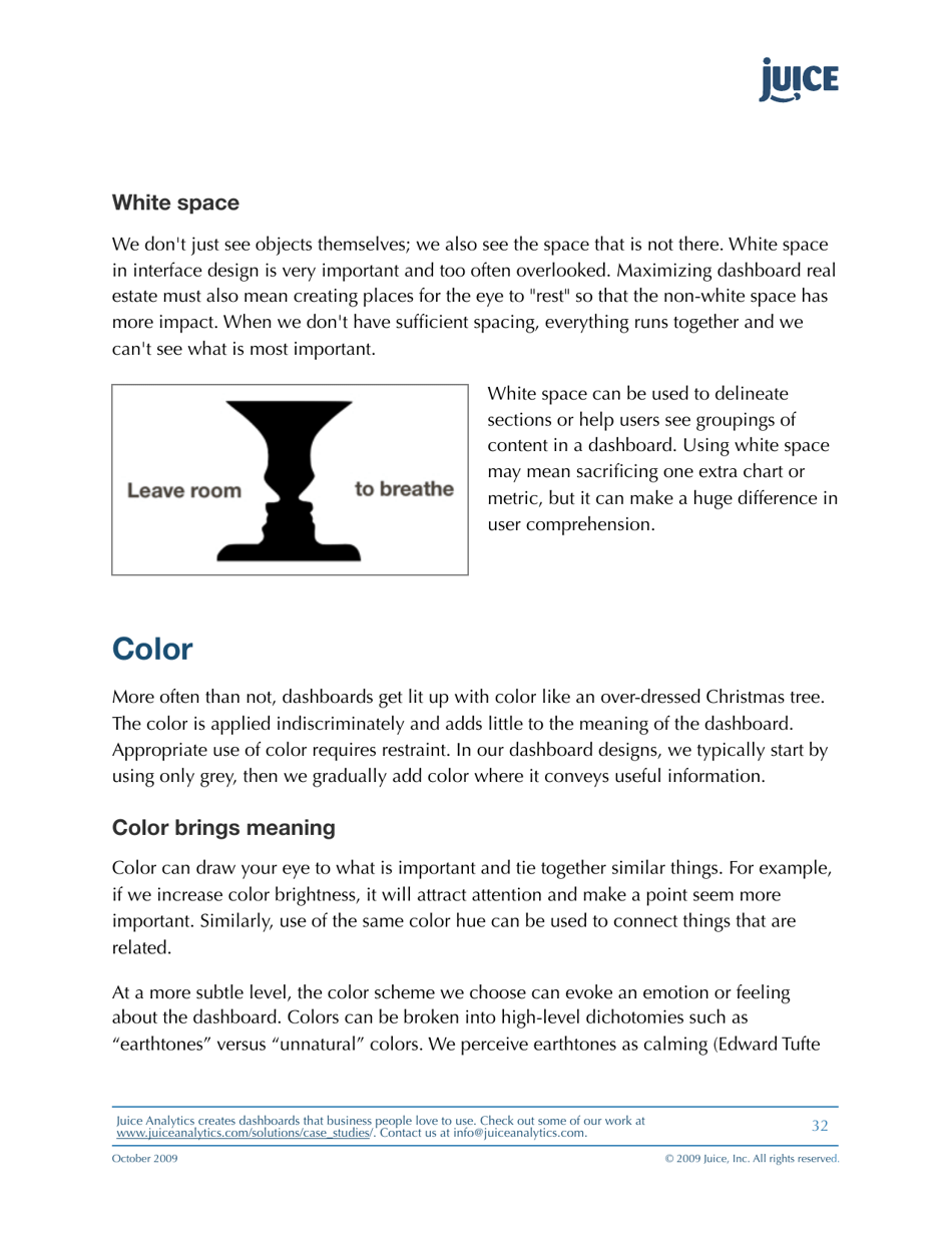 A Guide to Creating Dashboards People Love to Use - Juice Analytics, Page 32