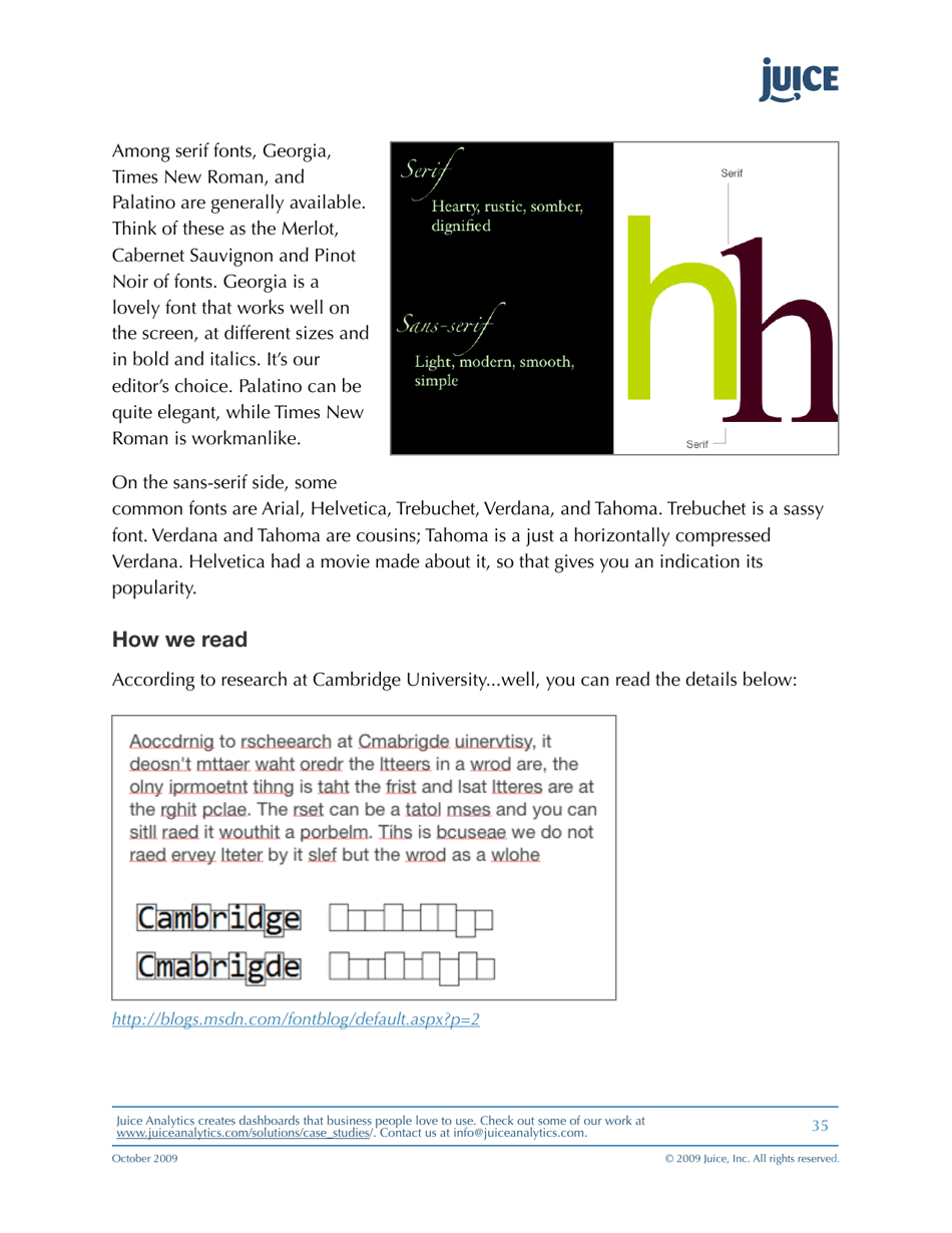 A Guide to Creating Dashboards People Love to Use - Juice Analytics, Page 35