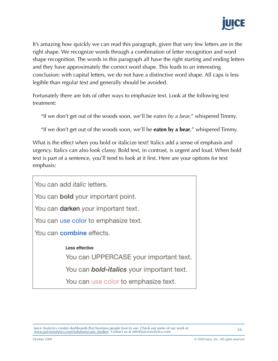 A Guide to Creating Dashboards People Love to Use - Juice Analytics, Page 36