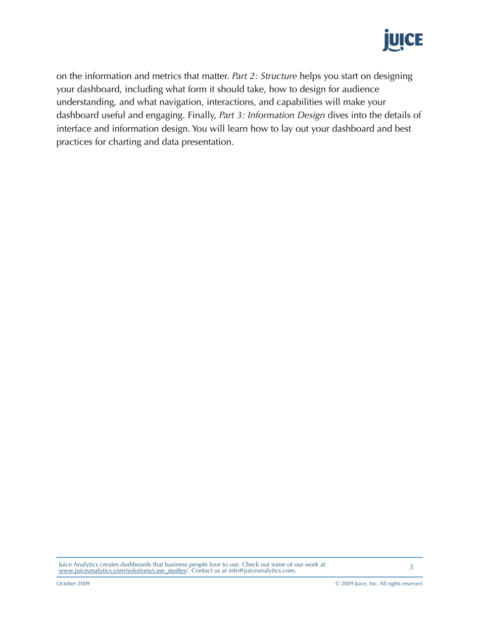 A Guide to Creating Dashboards People Love to Use - Juice Analytics, Page 3