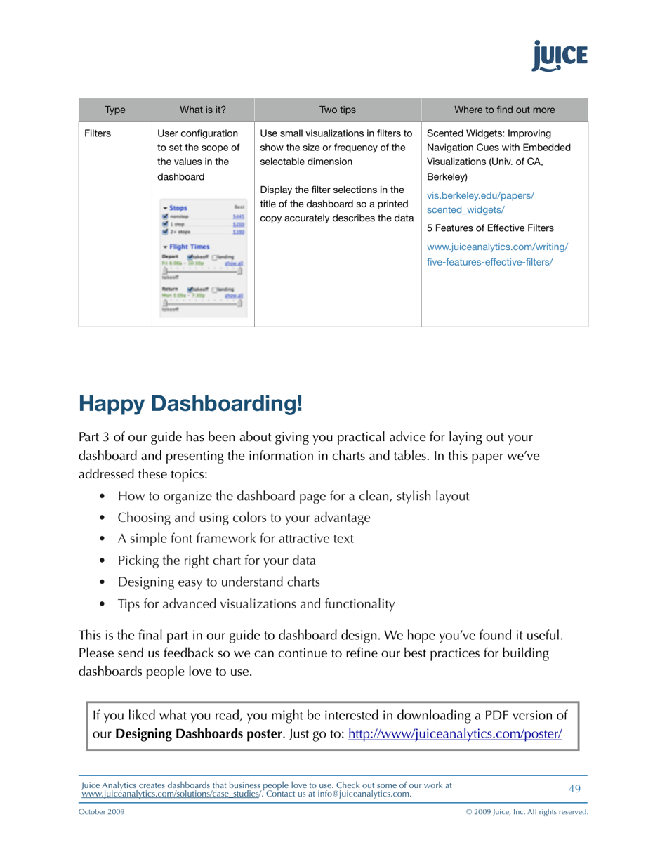 A Guide to Creating Dashboards People Love to Use - Juice Analytics, Page 49