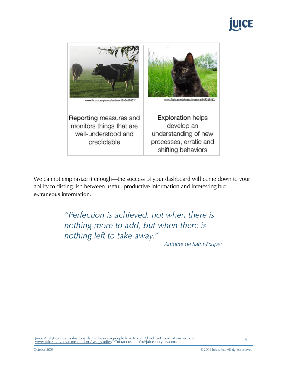 A Guide to Creating Dashboards People Love to Use - Juice Analytics, Page 9