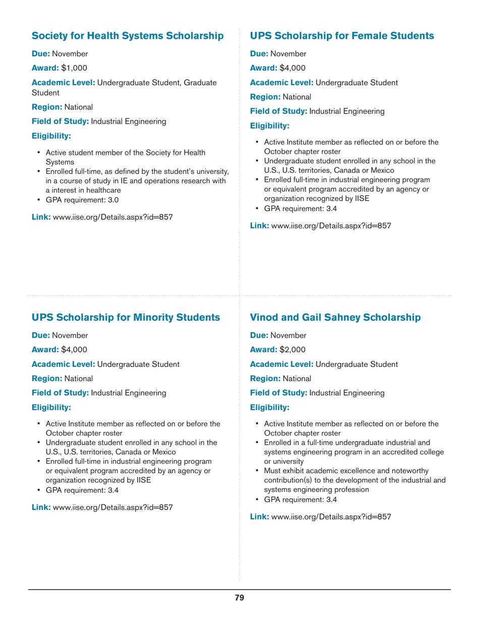 2020 List of Undergraduate Scholarships That Dont Require Proof of U.S. Citizenship or Legal Permanent Residency, Page 79
