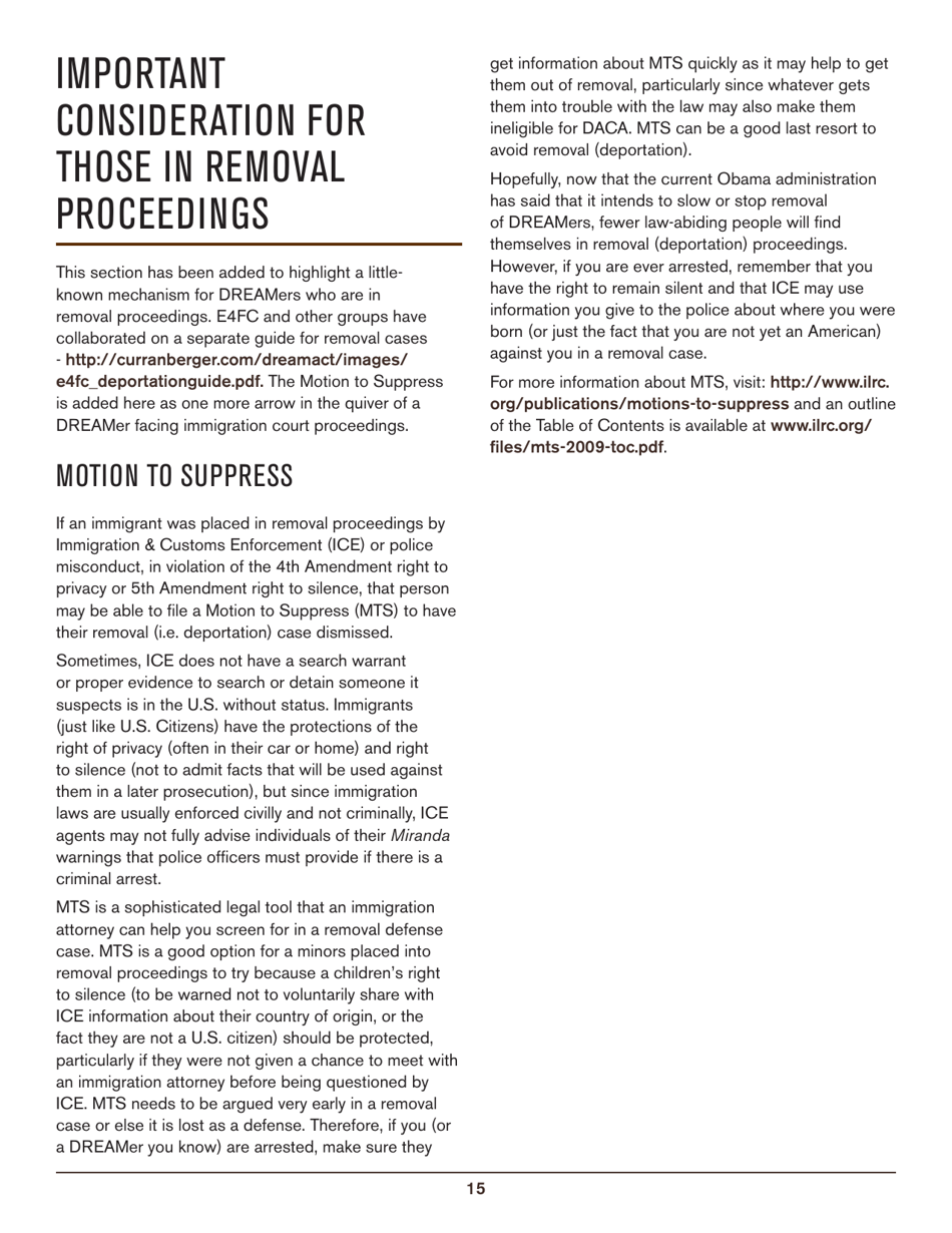 Beyond Deferred Action: Long-Term Immigration Remedies Every Dreamer Should Know About, Page 15