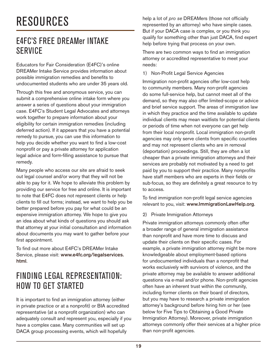 Beyond Deferred Action: Long-Term Immigration Remedies Every Dreamer Should Know About, Page 19