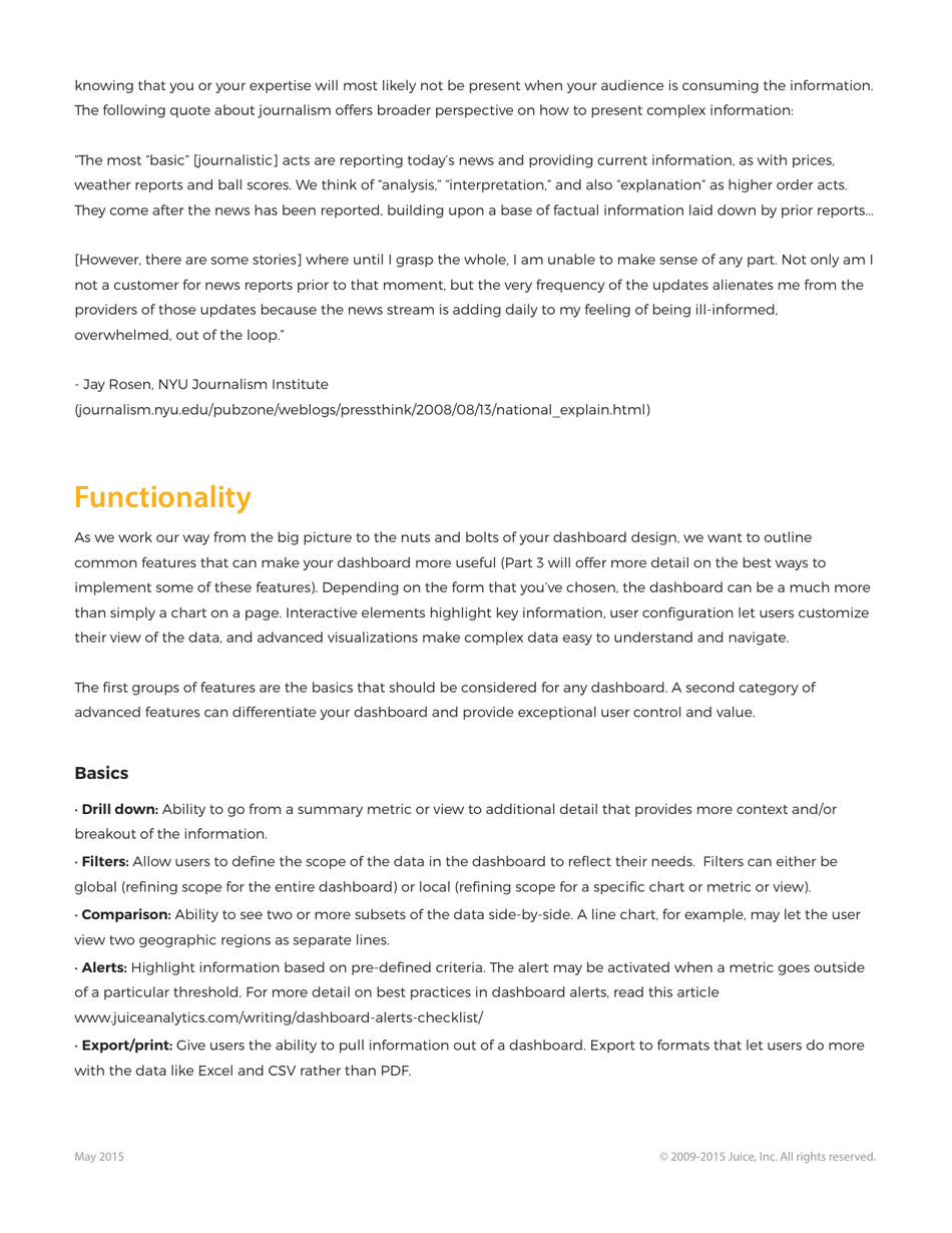 A Guide to Creating Dashboards People Love to Use - Juice Analytics, Page 19