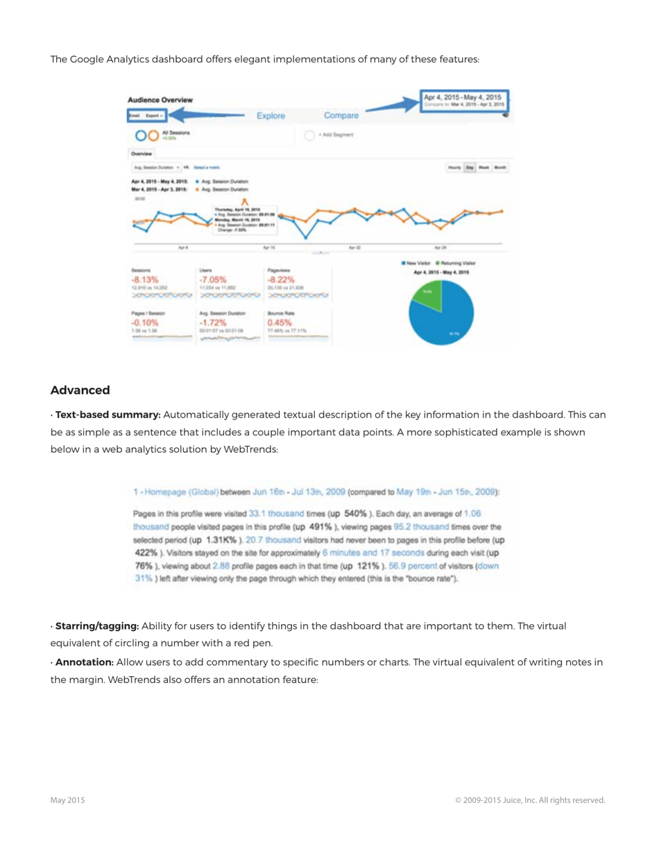 A Guide to Creating Dashboards People Love to Use - Juice Analytics, Page 20