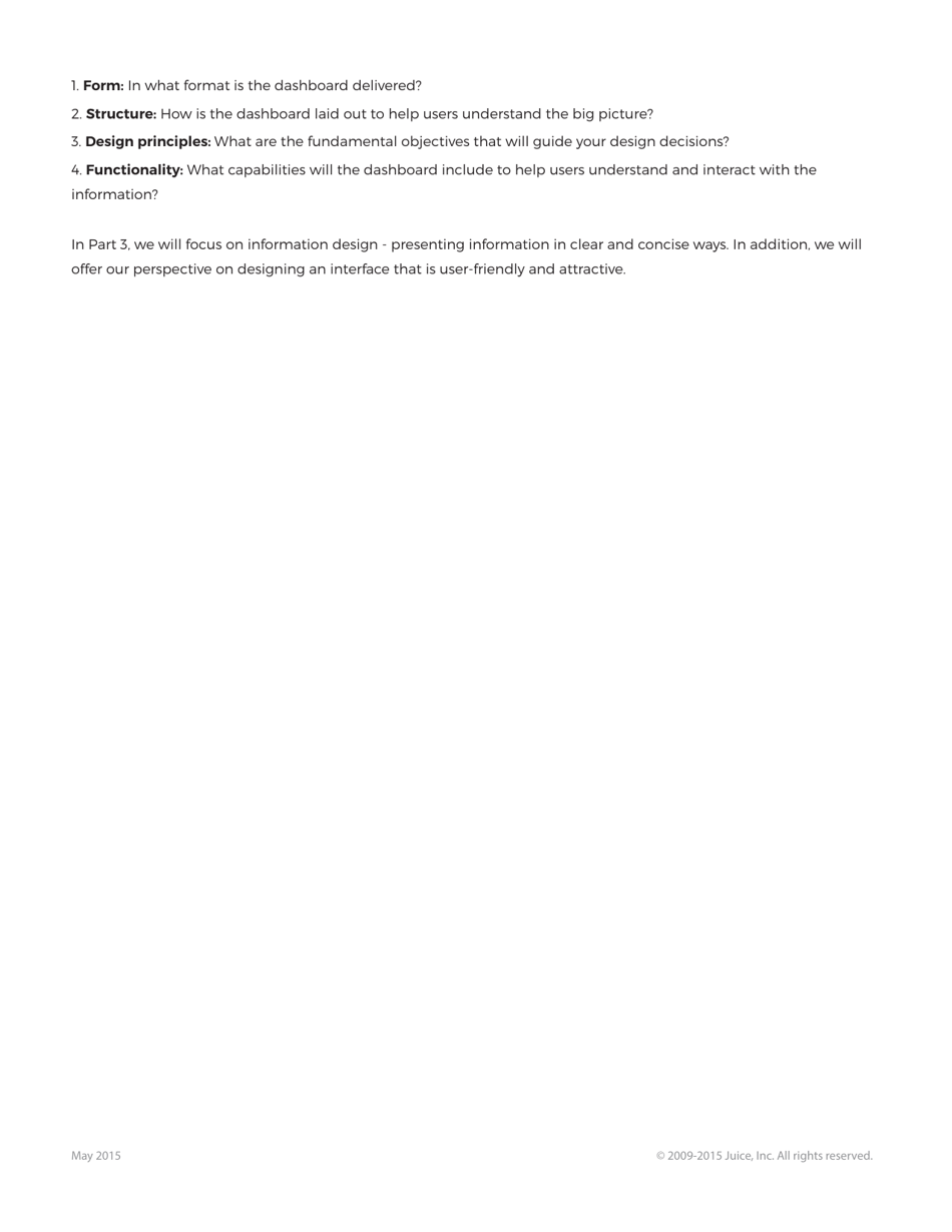 A Guide to Creating Dashboards People Love to Use - Juice Analytics, Page 22