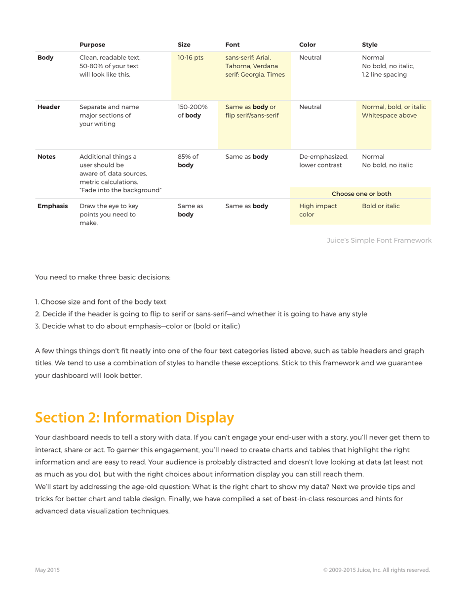 A Guide to Creating Dashboards People Love to Use - Juice Analytics, Page 29