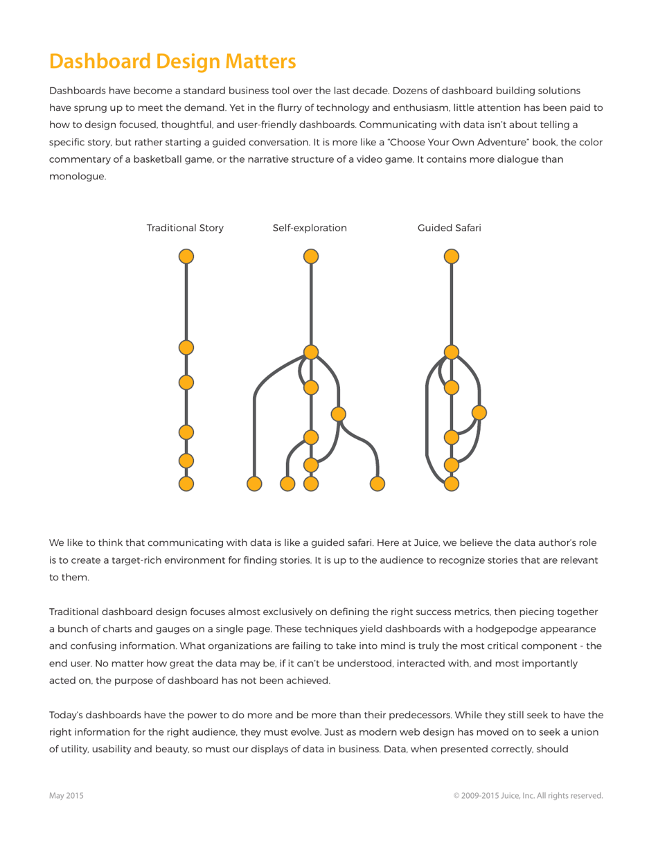 A Guide to Creating Dashboards People Love to Use - Juice Analytics, Page 2