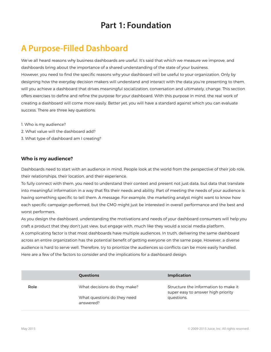 A Guide to Creating Dashboards People Love to Use - Juice Analytics, Page 4