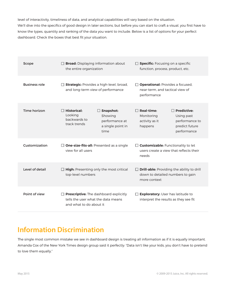 A Guide to Creating Dashboards People Love to Use - Juice Analytics, Page 6