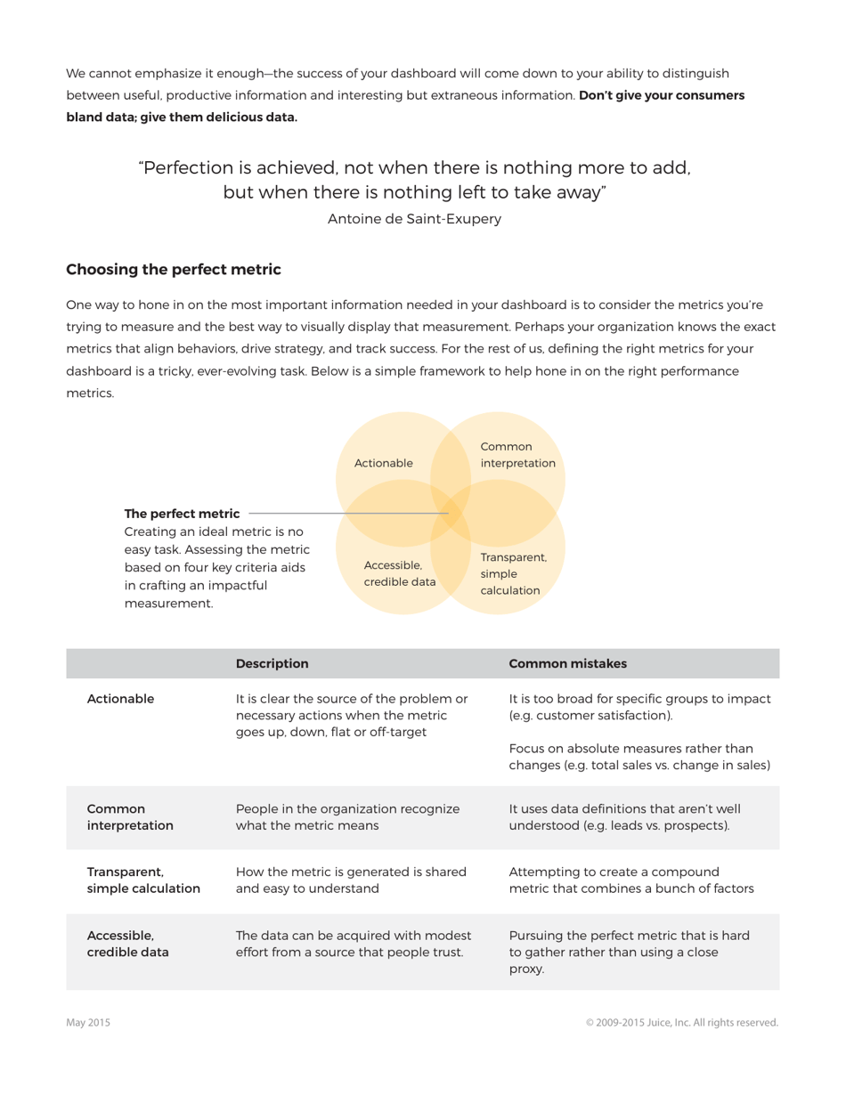 A Guide to Creating Dashboards People Love to Use - Juice Analytics, Page 8