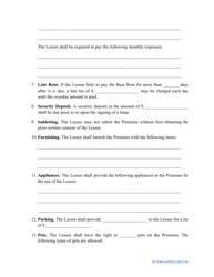 Letter of Intent to Lease Residential Property Template, Page 2