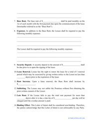 Letter of Intent to Lease Commercial Property Template, Page 2