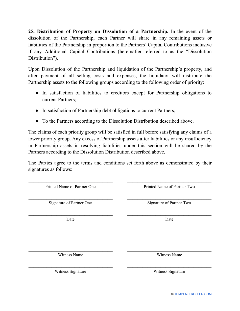 Partnership Agreement Template, Page 6