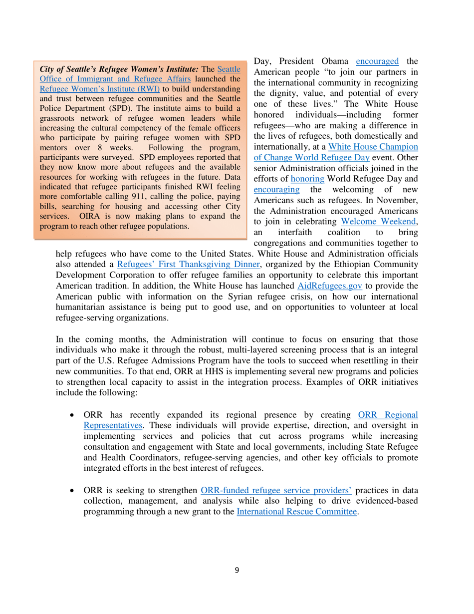 White House Task Force on New Americans One-Year Progress Report, Page 14